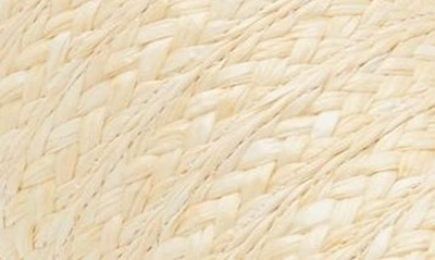Chocolat Blu Raffia Platform Slide Sandal In Cream Raffia