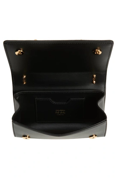Dolce & Gabbana Dolce&gabbana Girls Logo Leather Phone Crossbody Bag In Black
