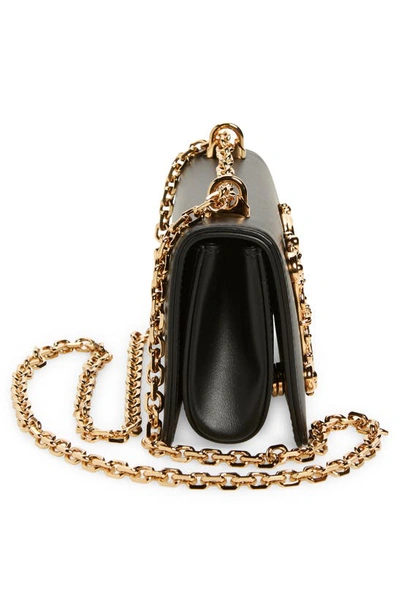 Shop Dolce & Gabbana Girls Logo Leather Phone Crossbody Bag In Black