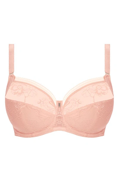 Shop Fantasie Fusion Underwire Lace Side Support Bra In Blush