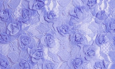 Shop Amanda Uprichard Marshall Floral Lace Cocktail Minidress In Purple