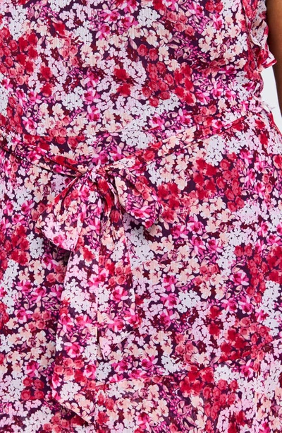 Shop Estelle Carmine Flora Dress In Pink/ Red Print