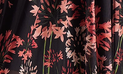 Shop Ted Baker Susenna Floral Mesh Midi Dress In Black