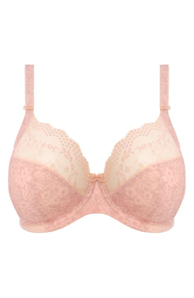 Elomi Lucie Full Figure Underwire Plunge Bra In Pale Blush