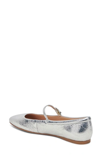 Shop Dolce Vita Reyes Mary Jane In Silver Distressed Leather