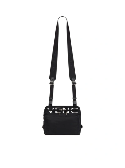 Shop Givenchy Small Pandora Bag In Nylon In Black
