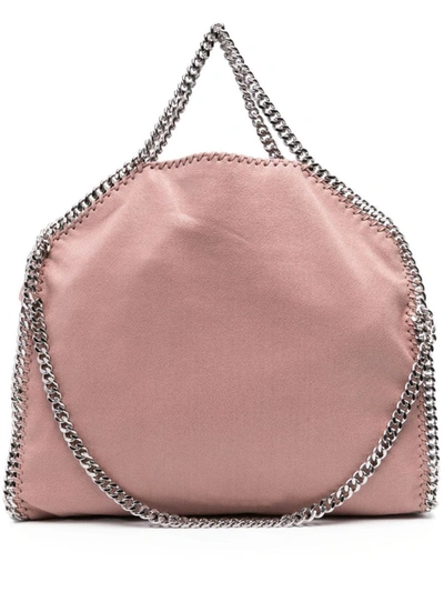 Shop Stella Mccartney Falabella Chain-trim Tote Bag In Pink