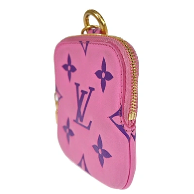 Pre-owned Louis Vuitton Lanyard Multipochette Pink Leather Wallet  ()