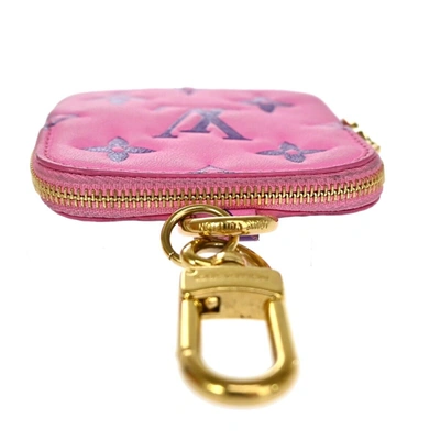 Pre-owned Louis Vuitton Lanyard Multipochette Pink Leather Wallet  ()