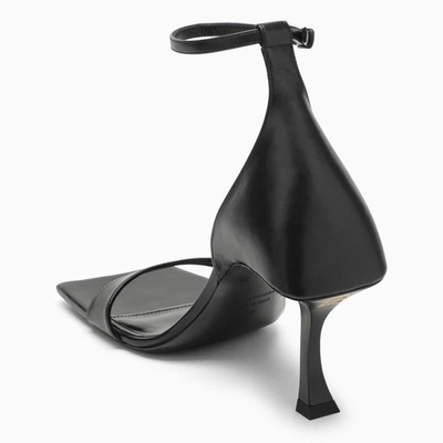 Shop Balenciaga Hourglass 100 Sandal In Black