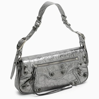 Shop Balenciaga Le Cagole Sling Bag Small Silver In Metal