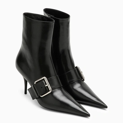 Shop Balenciaga Pointed Boot In Black