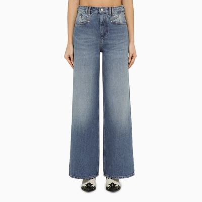 Shop Isabel Marant Loose Washed Denim Jeans In Blue