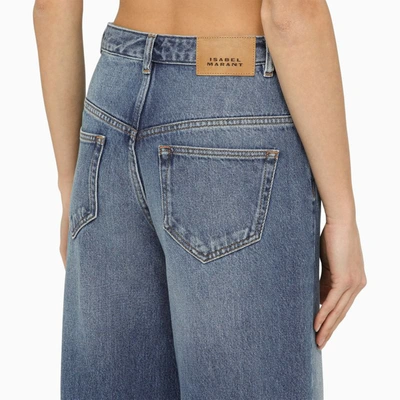 Shop Isabel Marant Loose Washed Denim Jeans In Blue