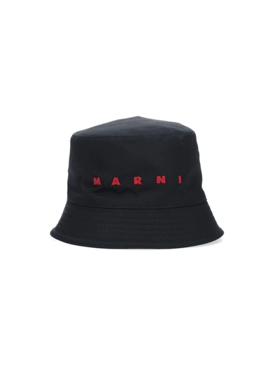 Shop Marni Hats In Black