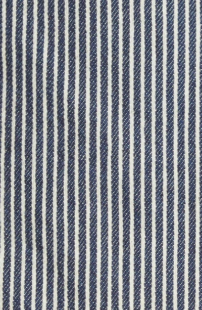 Shop Atm Anthony Thomas Melillo Ticking Stripe Wrap Miniskirt In Naval Blue