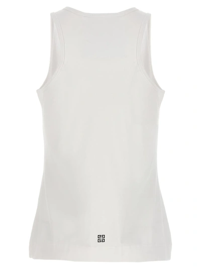 Shop Givenchy Logo Print Tank Top In White/black