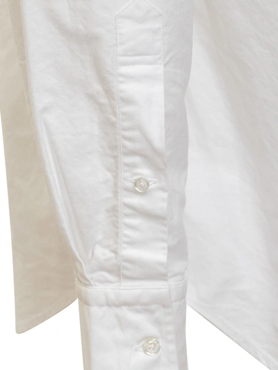 Shop Thom Browne Bar Shirt In White