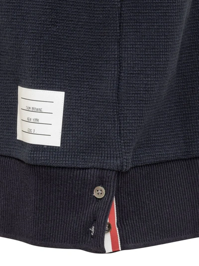Shop Thom Browne Rwb Striped Vest In Blue