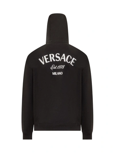 Shop Versace Sweatshirt  Milan Stamp In Black