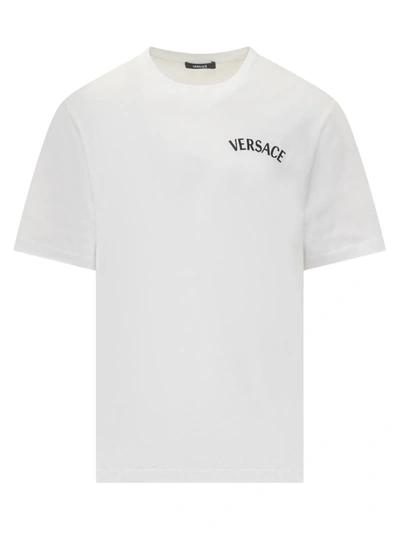Shop Versace T-shirt  Milan Stamp In White