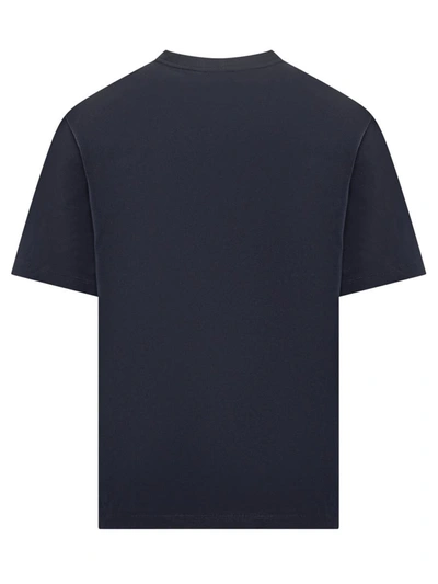 Shop Versace Cartouche Printed T-shirt In Blue