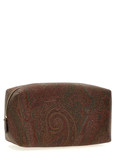 Shop Etro Logo Embroidery Beauty Brown