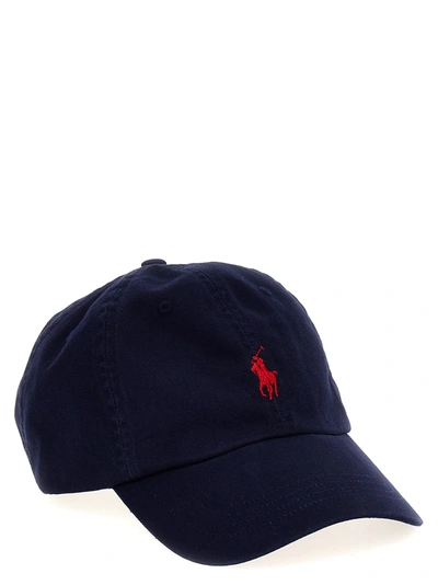 Shop Polo Ralph Lauren Logo Embroidery Cap Hats Blue
