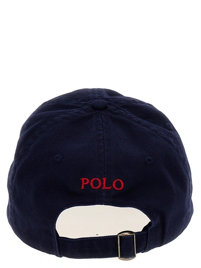 Shop Polo Ralph Lauren Logo Embroidery Cap Hats Blue