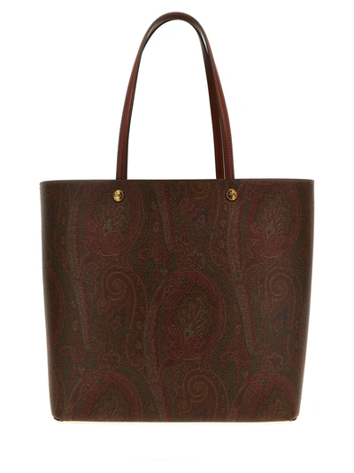 Shop Etro Essential Tote Bag In Brown