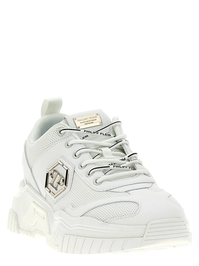 Shop Philipp Plein Predator Sneakers White