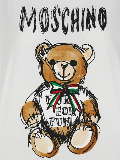 Shop Moschino Teddy Bear T-shirt White