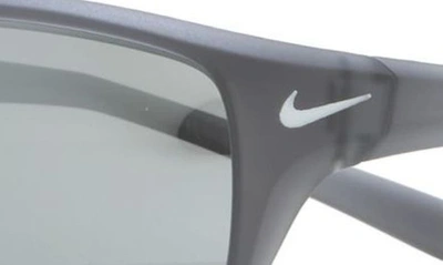 Nike 64mm  Adrenaline Modified Sunglasses In Matte Grey Silver