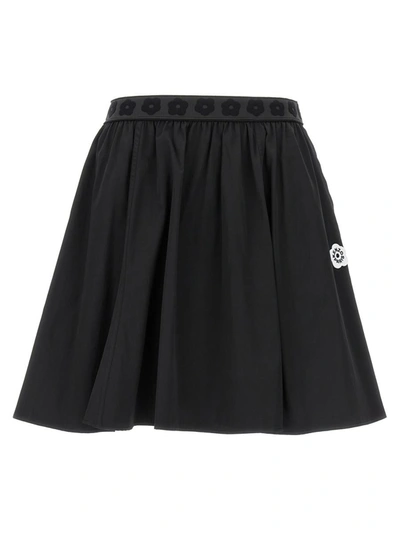 Shop Kenzo 'boke 2,0' Mini Skirt In Black