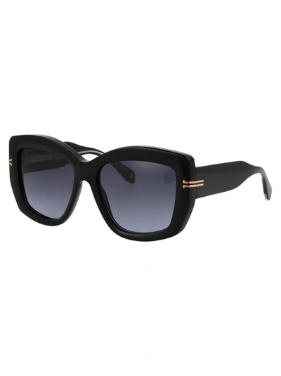 Shop Marc Jacobs Sunglasses In 7c59o Black Crystal