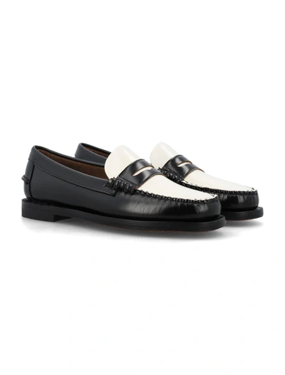 Shop Sebago Classic Dan Women Loafer In Black White