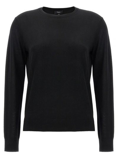 Shop Theory Basic Sweater In Black