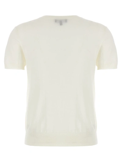 Shop Theory Short-sleeved Sweater In White