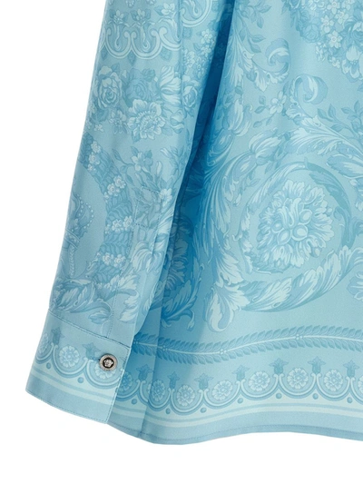 Shop Versace 'barocco' Shirt In Blue