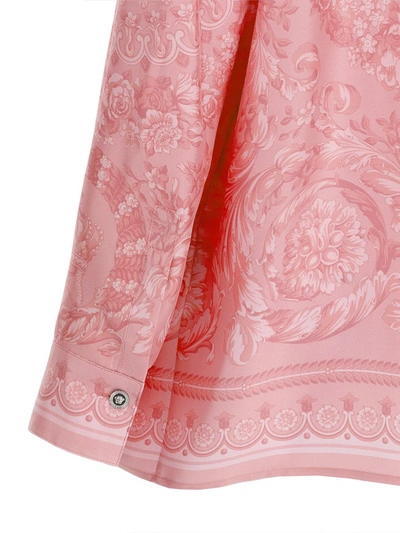 Shop Versace 'barocco' Shirt In Pink