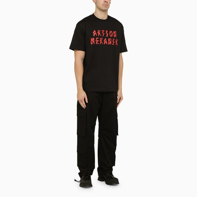 Shop 44 Label Group Printed Black Crew-neck T-shirt Men