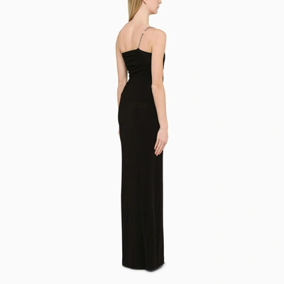 Shop Givenchy Black Bustier Dress With G Chain Women