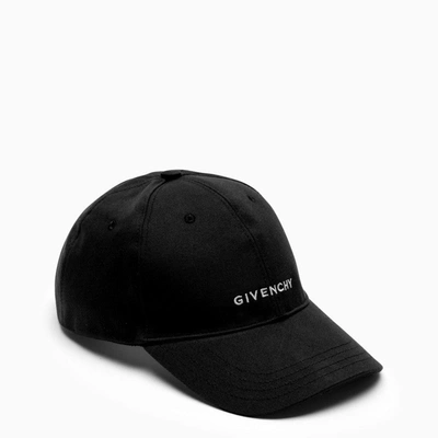 Shop Givenchy Black Logo-embroidery Baseball Cap Men