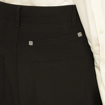 Shop Givenchy Black Skirt With Slit Women