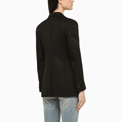 Shop Givenchy Black Wool Fitted Blazer Women