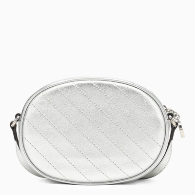 Shop Gucci Blondie Mini Shoulder Bag Silver Women