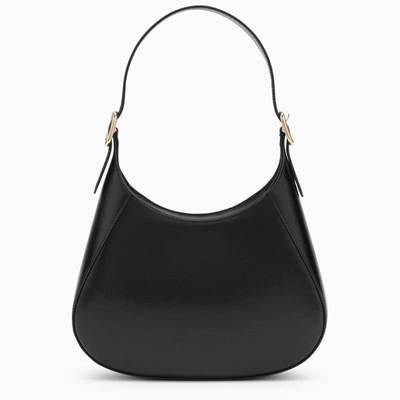 Shop Prada Black Leather Shoulder Bag Women In Brown