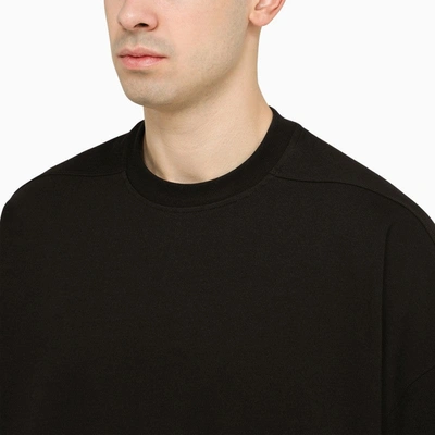 Shop Rick Owens Tommy T Black Oversize T-shirt In Cotton Men
