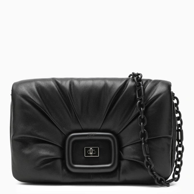 Shop Roger Vivier Black Leather Shoulder Bag Women