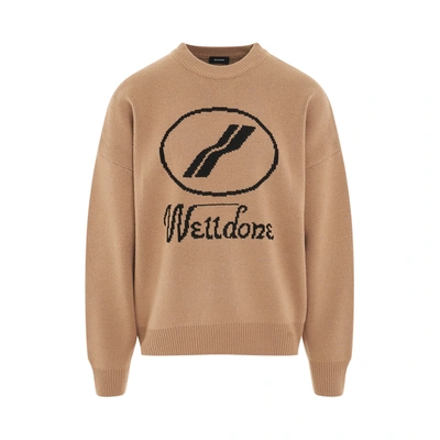 Shop We11 Done Logo Jacquard Sweater